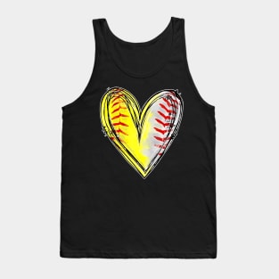 Mom Of Both Baseball Softball Tank Top